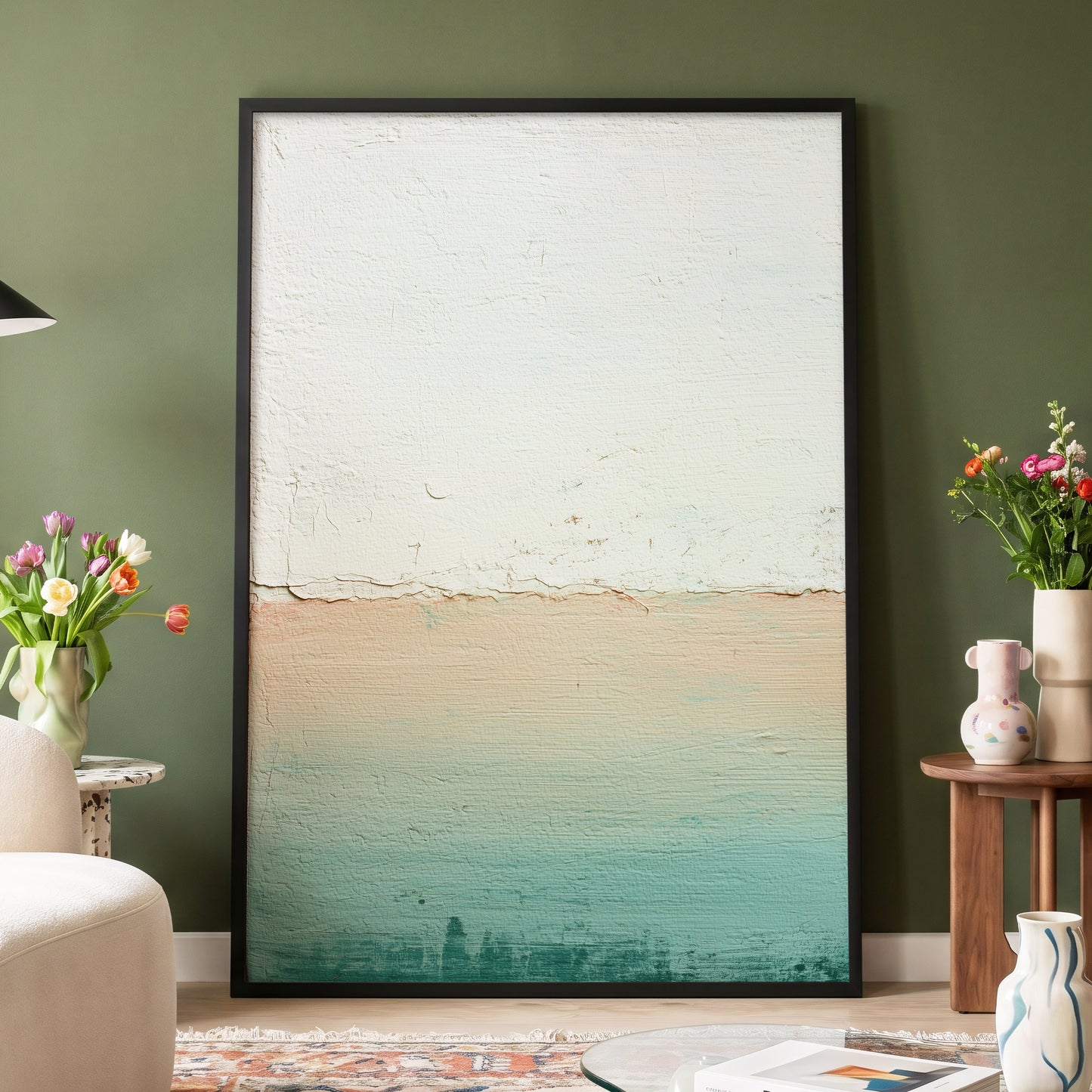 Quiet Divide – wall art displayed in a styled interior, gallery view 4