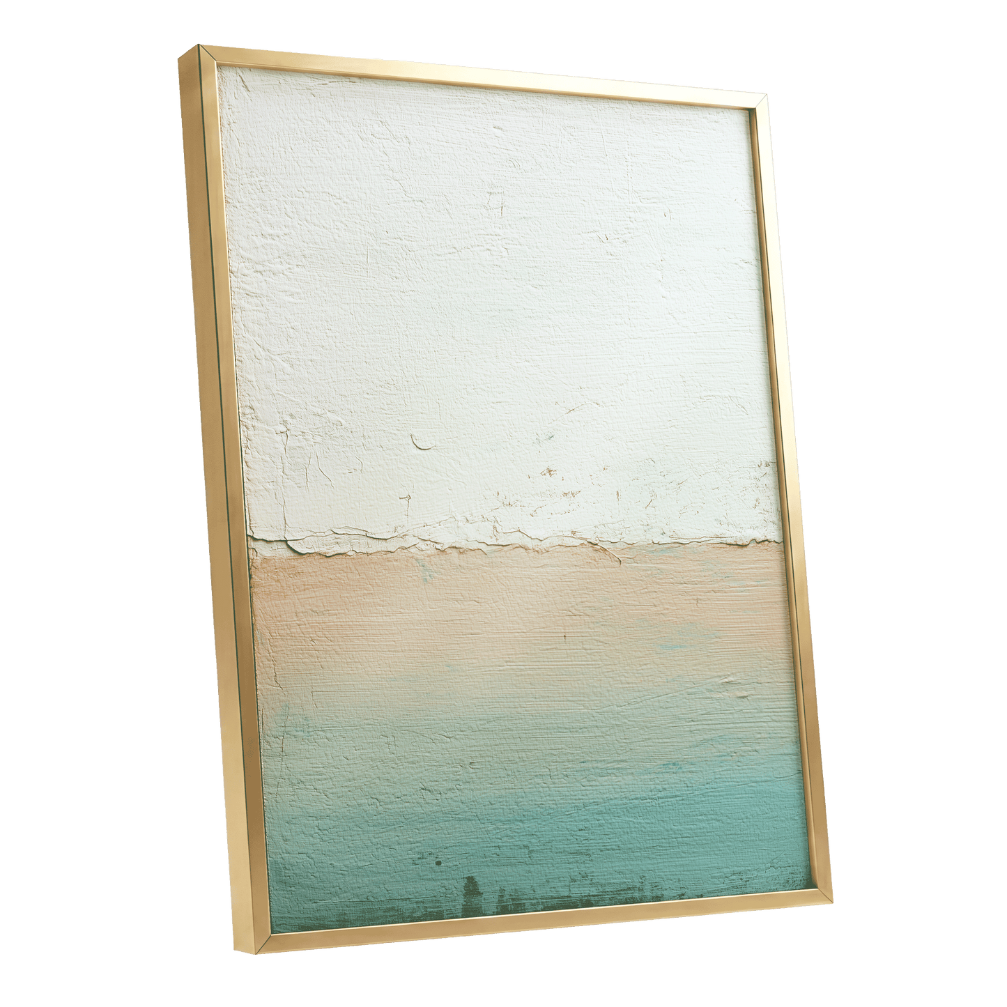 Quiet Divide – gold framed poster option