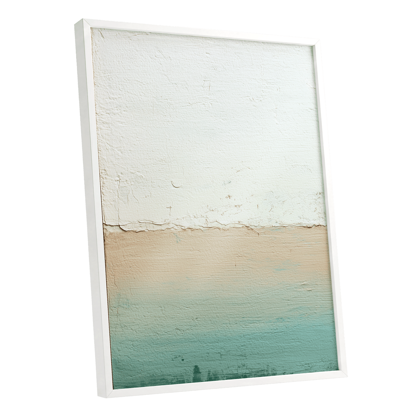 Quiet Divide – white framed poster option