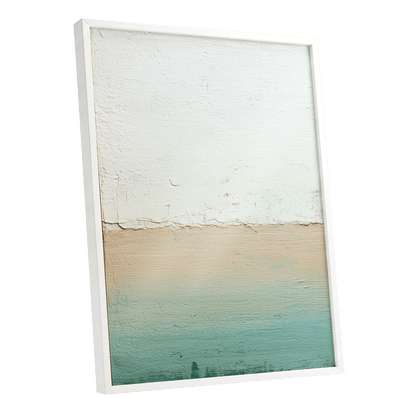 Quiet Divide – white framed poster option