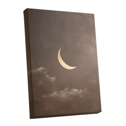 Quiet Lunar Drift – stretched canvas option