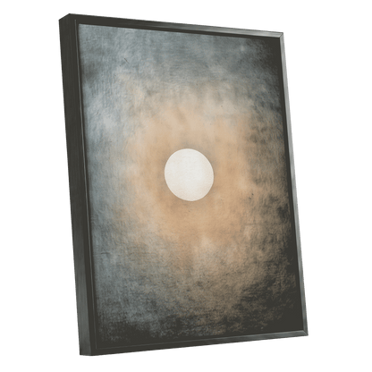 Quiet Orbit – black framed canvas option