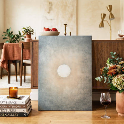 Quiet Orbit – canvas wall art in a styled interior, gallery view 2