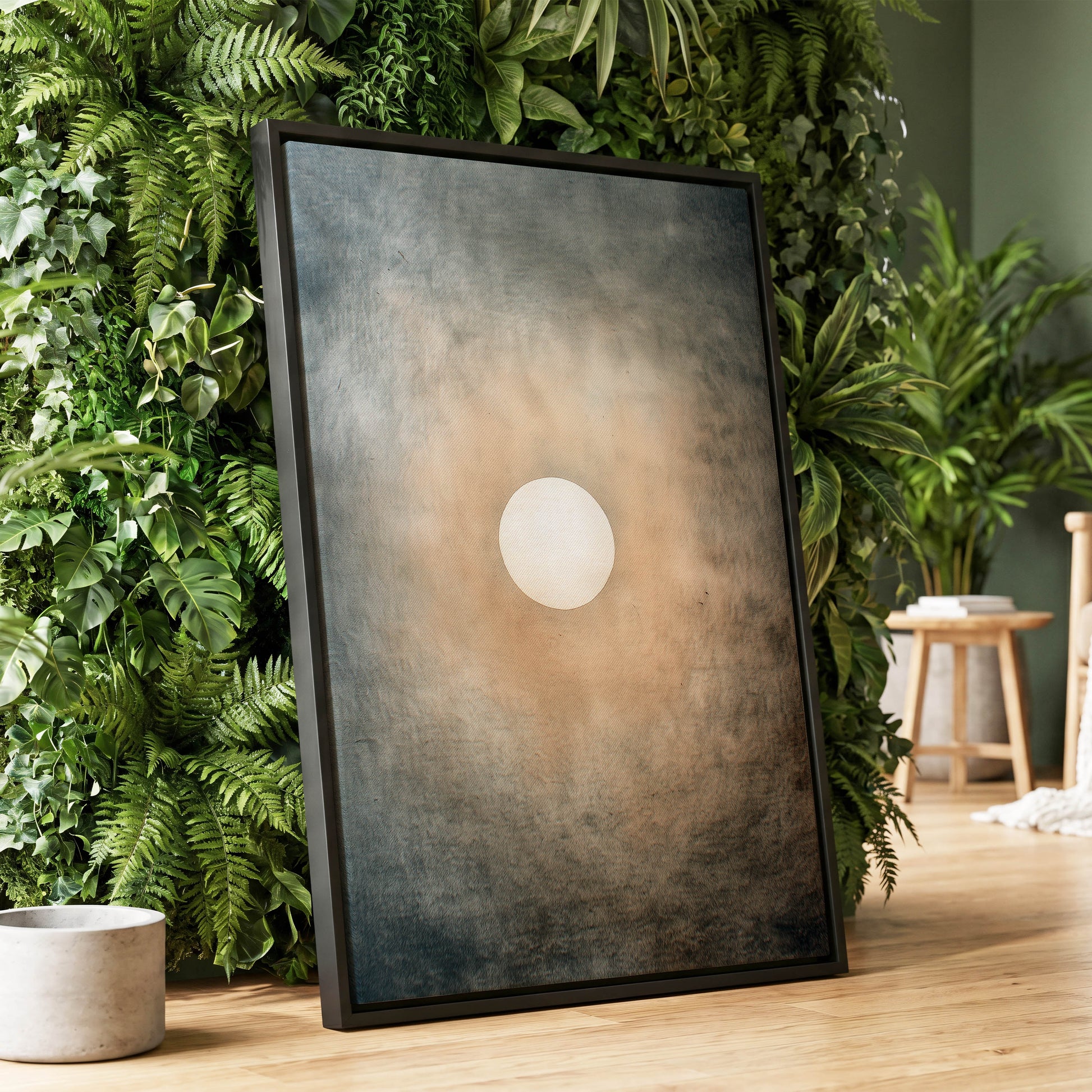 Quiet Orbit – wall art displayed in a styled interior, gallery view 1