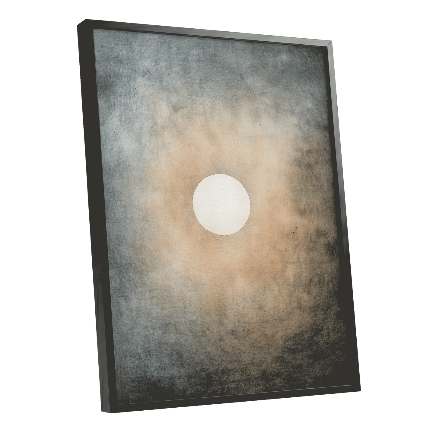 Quiet Orbit – black framed poster option