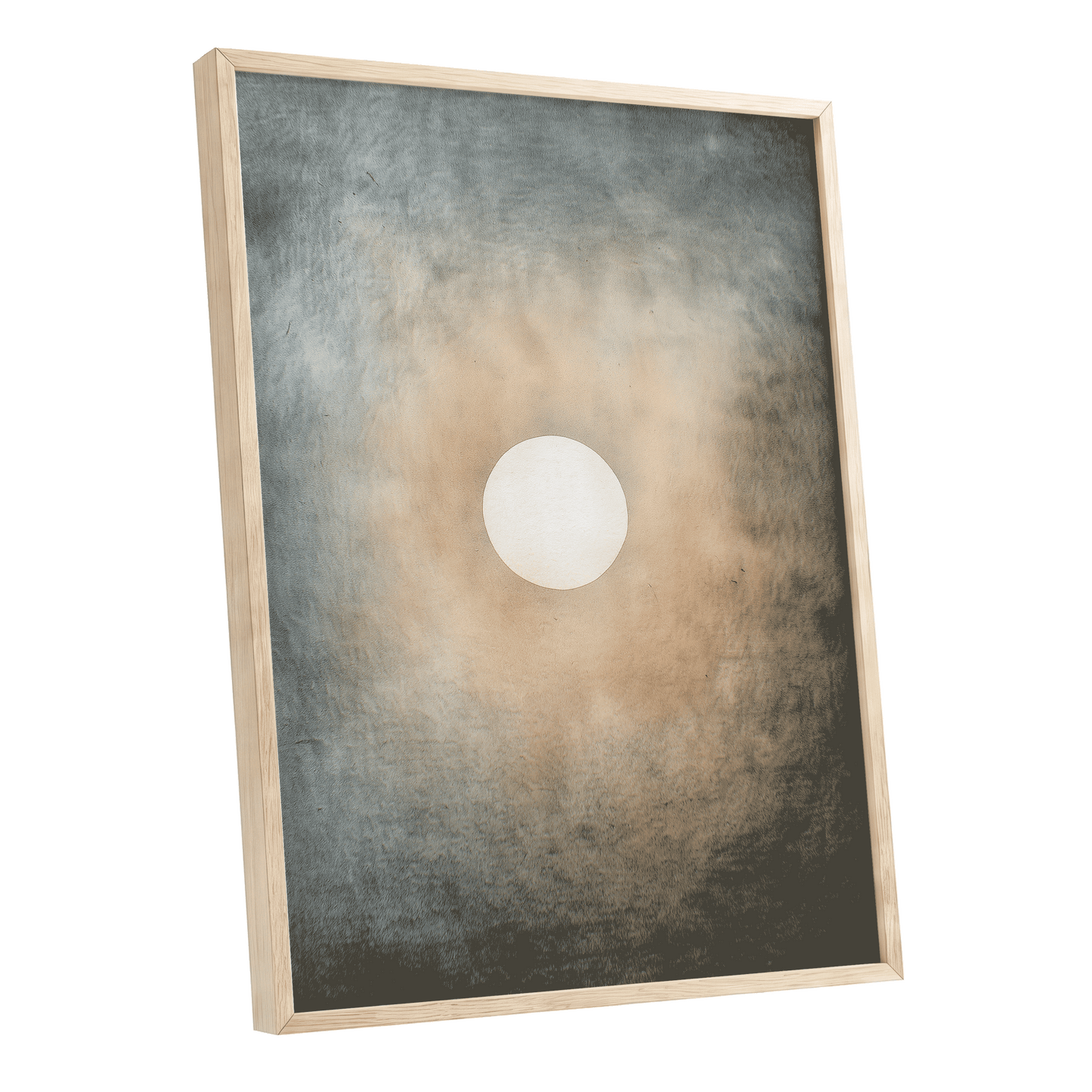 Quiet Orbit – oak framed poster option