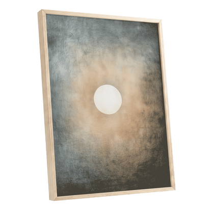 Quiet Orbit – oak framed poster option