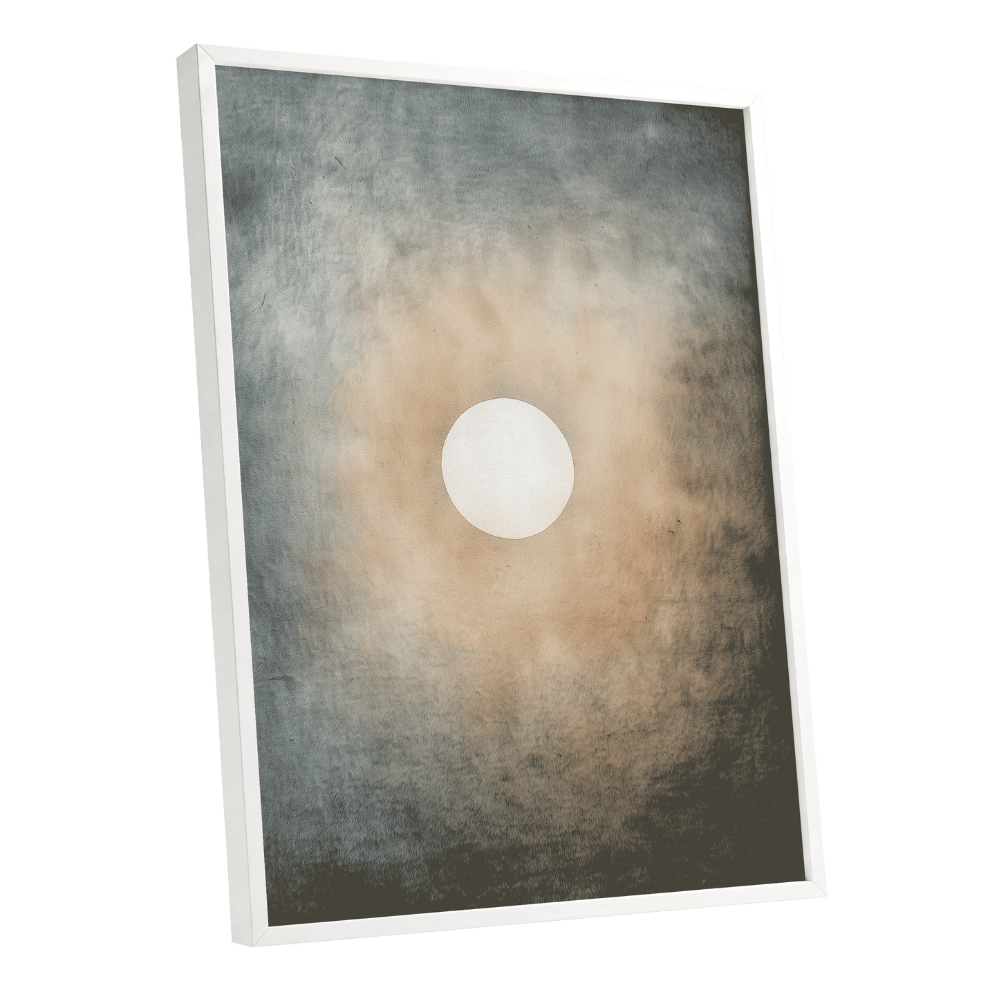 Quiet Orbit – white framed poster option