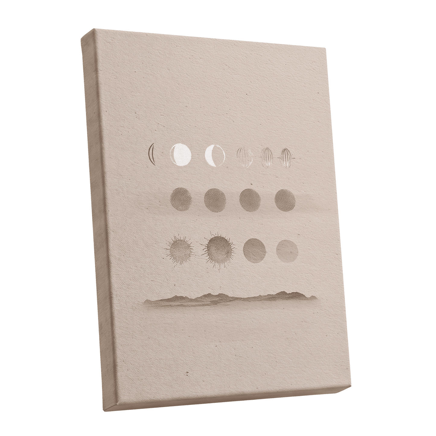 Quiet Orbit Study – stretched canvas option