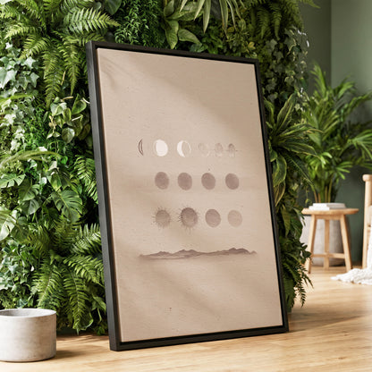 Quiet Orbit Study – wall art displayed in a styled interior, gallery view 1