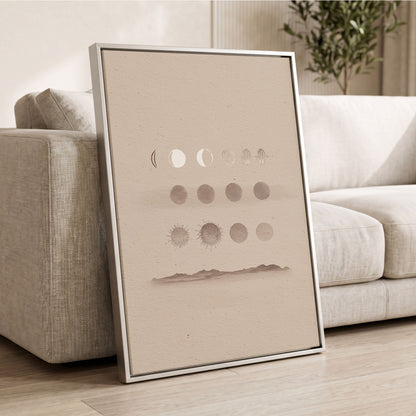 Quiet Orbit Study – wall art displayed in a styled interior, gallery view 2