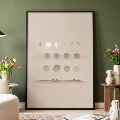 Quiet Orbit Study – wall art displayed in a styled interior, gallery view 4