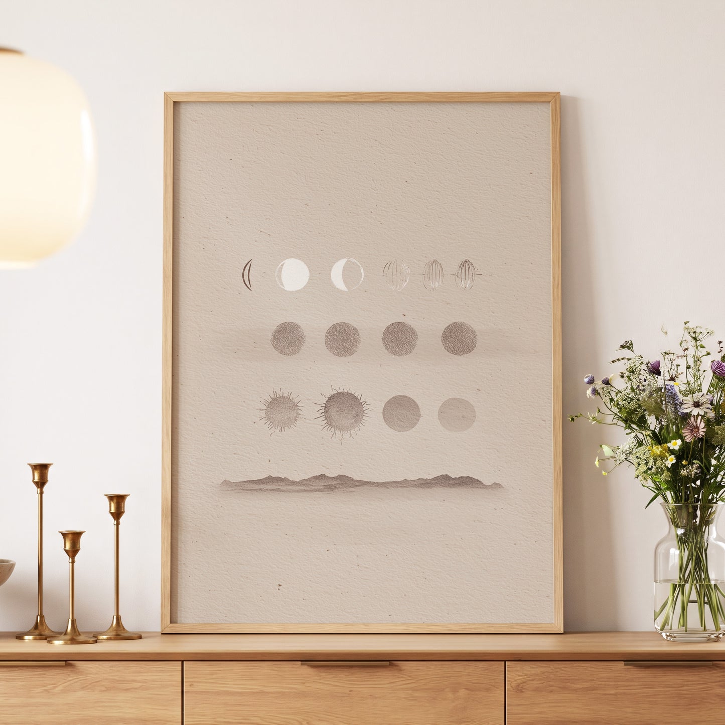 Quiet Orbit Study – wall art displayed in a styled interior, gallery view 5