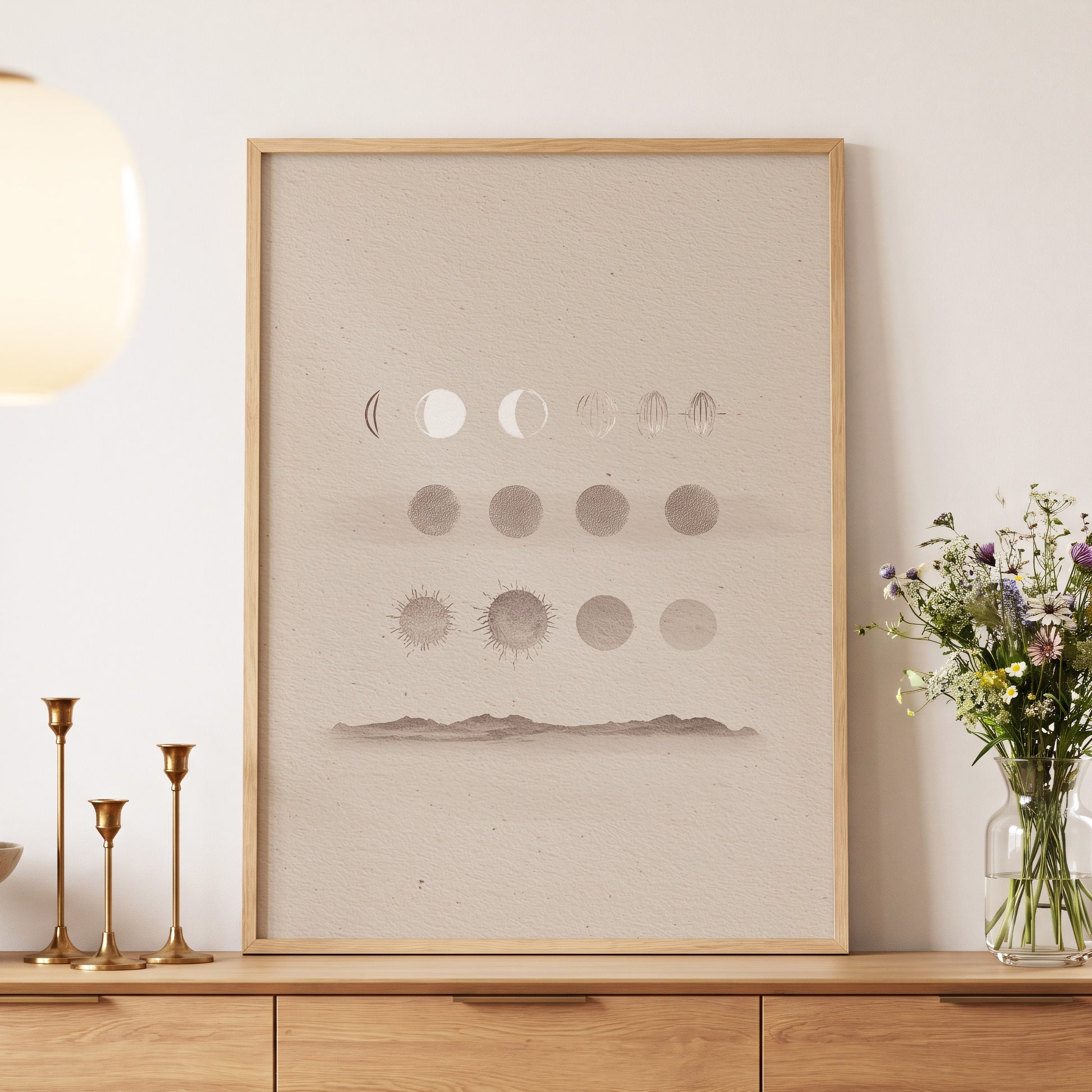 Quiet Orbit Study – wall art displayed in a styled interior, gallery view 5