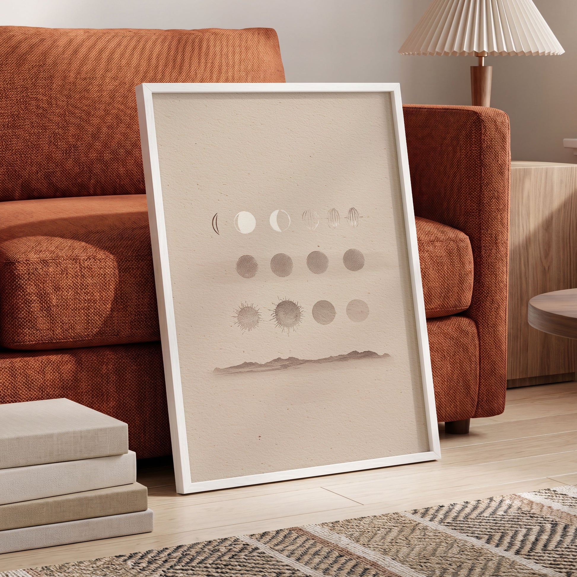 Quiet Orbit Study – wall art displayed in a styled interior, gallery view 6