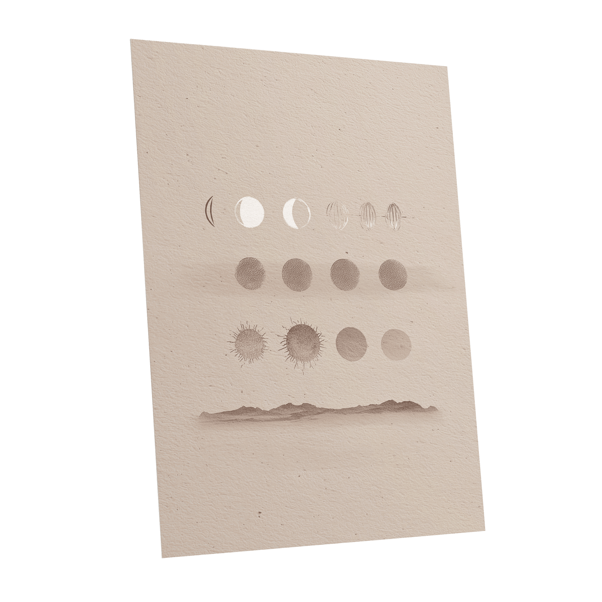 Quiet Orbit Study – unframed poster option