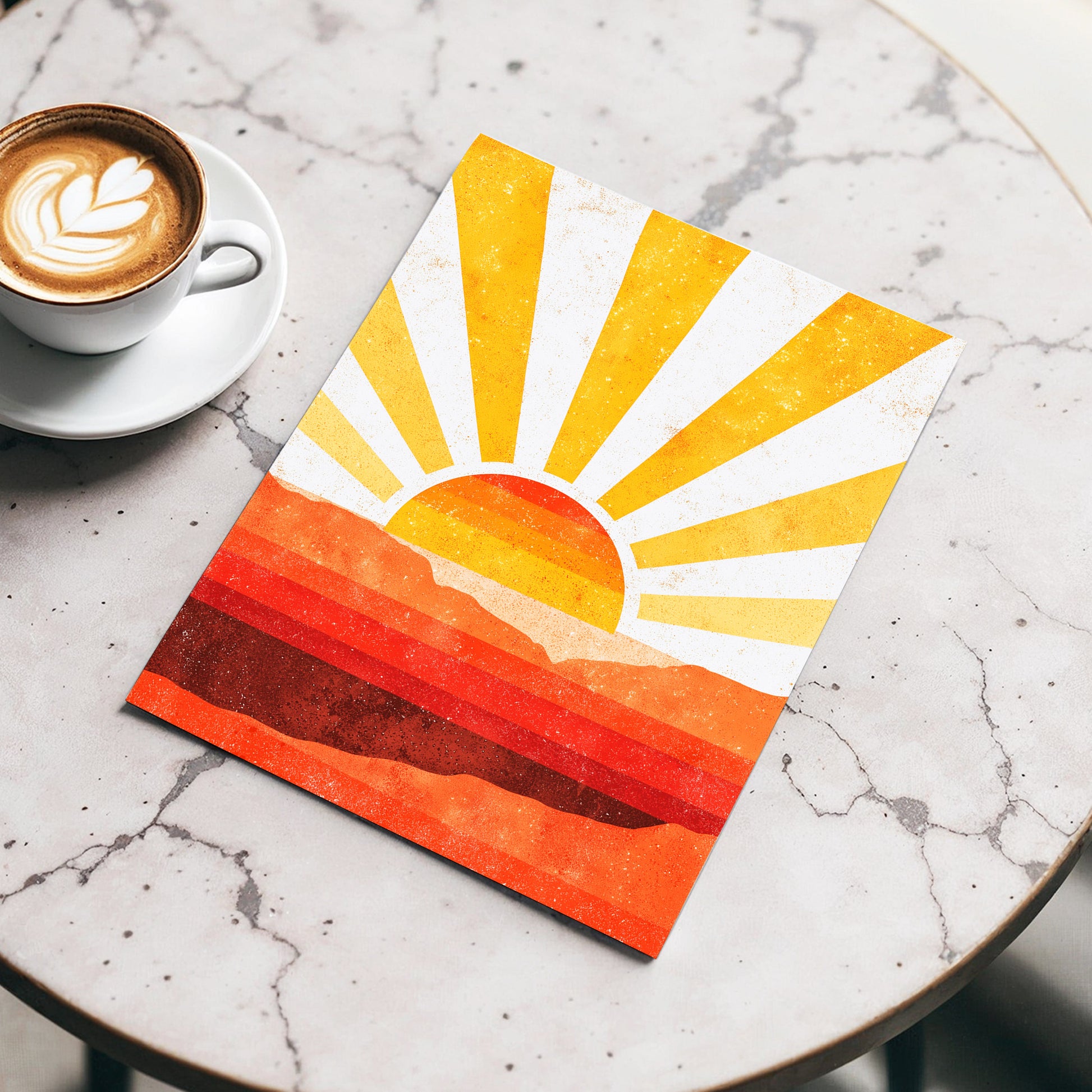 Radiant Desert Horizon – wall art displayed in a styled interior, gallery view 3