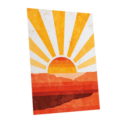 Radiant Desert Horizon – unframed poster option