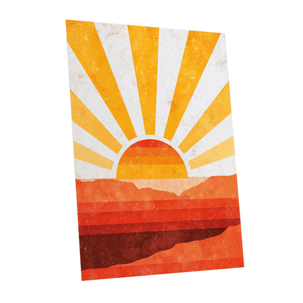 Radiant Desert Horizon – unframed poster option