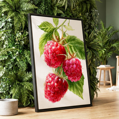 Raspberry Cascade – wall art displayed in a styled interior, gallery view 1