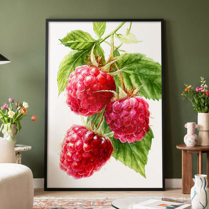 Raspberry Cascade – wall art displayed in a styled interior, gallery view 4