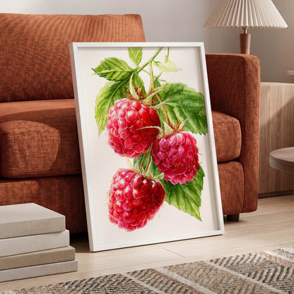 Raspberry Cascade – wall art displayed in a styled interior, gallery view 6