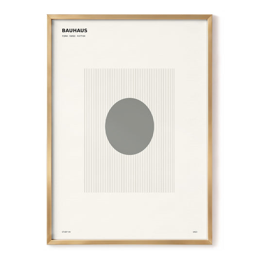 Rhythm in Grey, beige, gray, black minimalist wall art, front artwork view