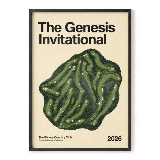 Riviera Greens 2026, green, beige, black nature wall art, front artwork view