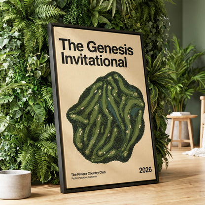 Riviera Greens 2026, green, beige, black nature wall art displayed in a styled interior, gallery view 1