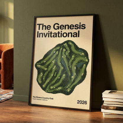 Riviera Greens 2026, green, beige, black nature wall art displayed in a styled interior, gallery view 4