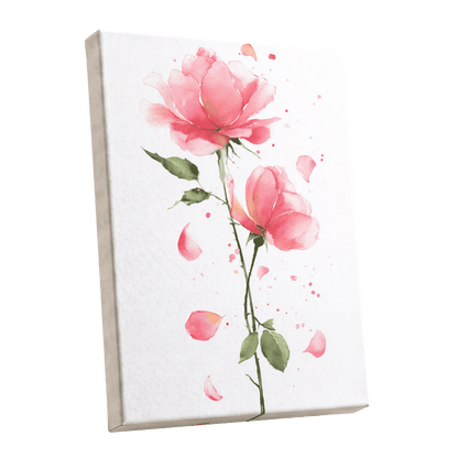 Rose Petal Reverie – stretched canvas option