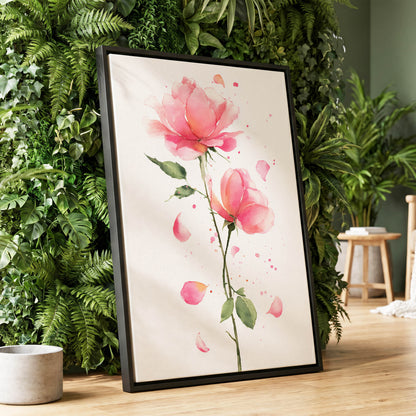 Rose Petal Reverie – wall art displayed in a styled interior, gallery view 1