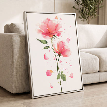 Rose Petal Reverie – wall art displayed in a styled interior, gallery view 2