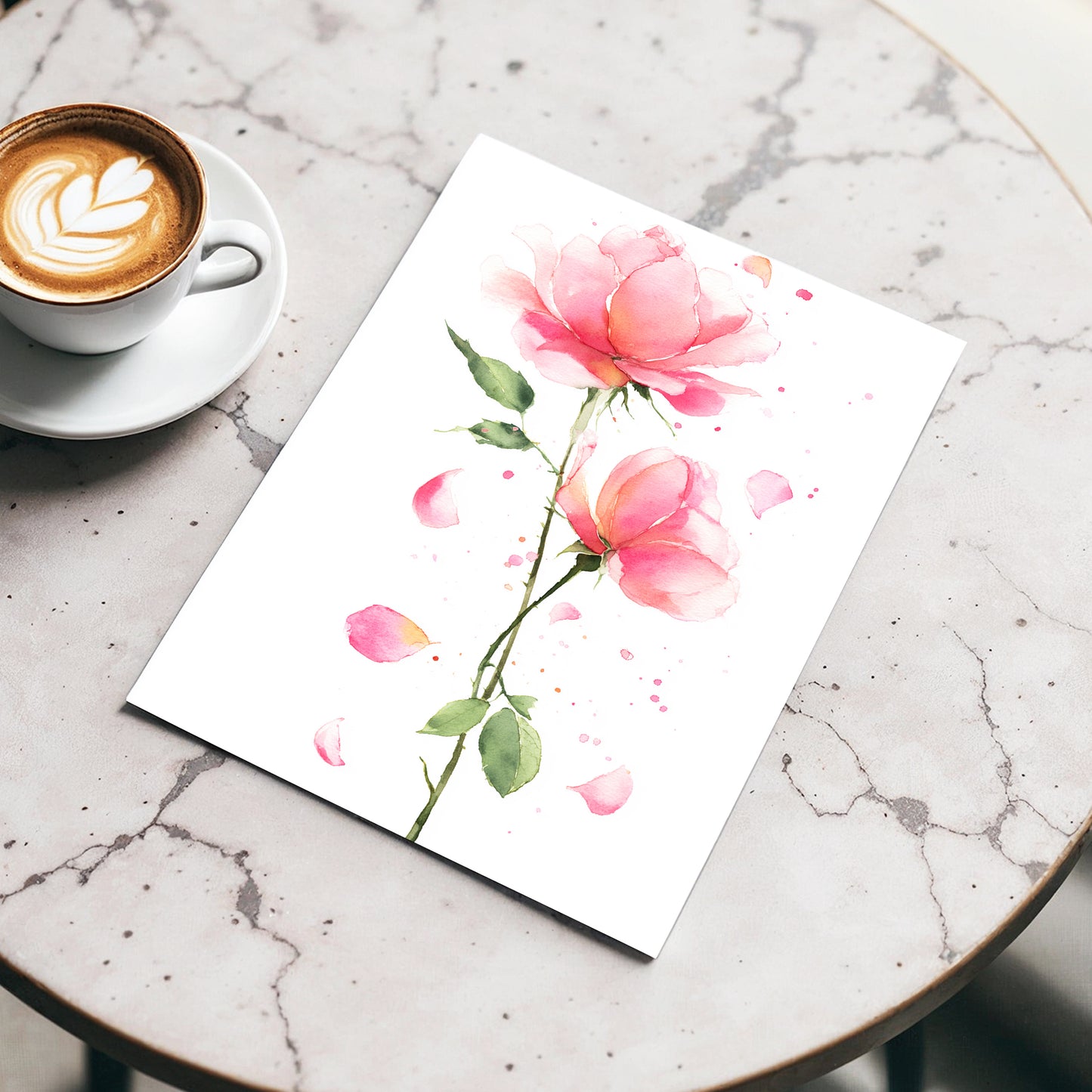 Rose Petal Reverie – wall art displayed in a styled interior, gallery view 3