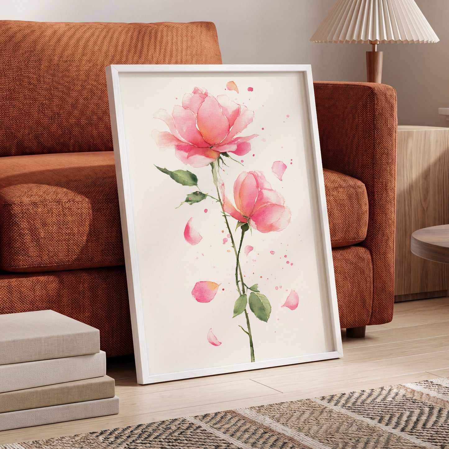 Rose Petal Reverie – wall art displayed in a styled interior, gallery view 6