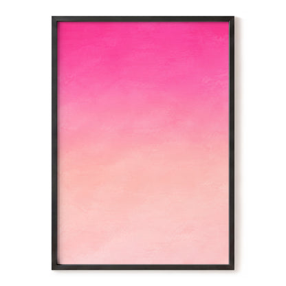 Rosewater Fade, pink, orange, beige abstract wall art, front artwork view