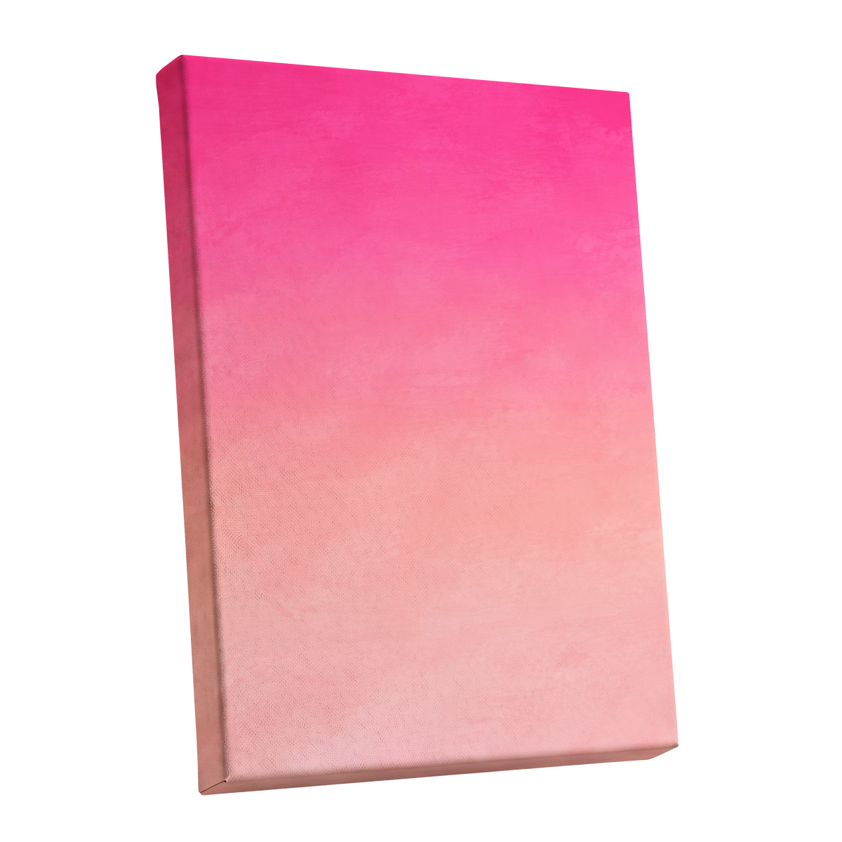 Rosewater Fade, pink, orange, beige abstract wall art shown as a stretched canvas wall art