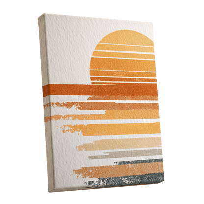 Saffron Horizon – stretched canvas option