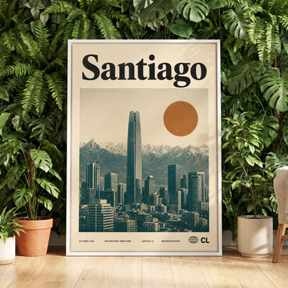 Santiago Sunline, beige, green, black minimalist wall art displayed in a styled interior, gallery view 5