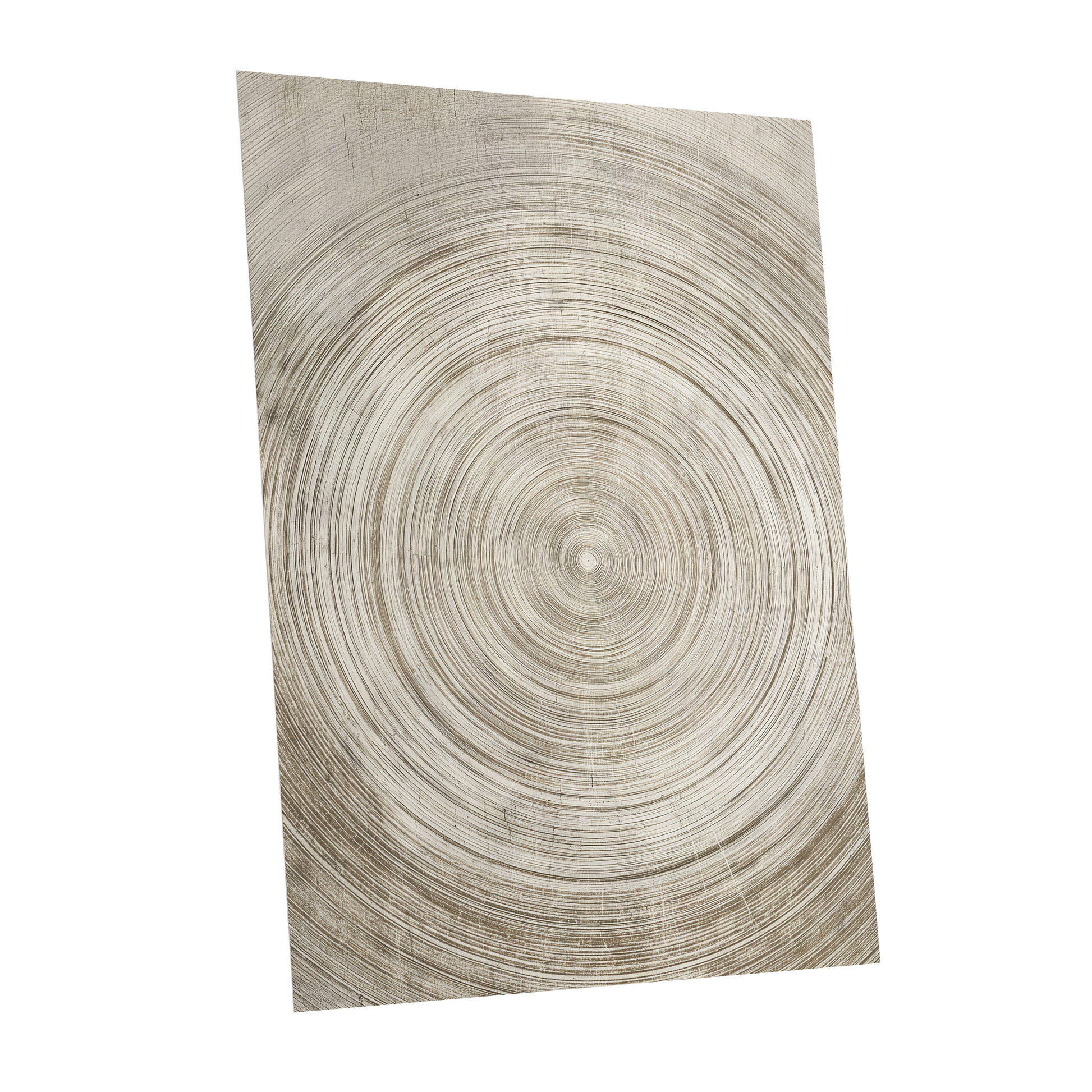 Sepia Pulse, beige, brown, white minimalist wall art shown as a unframed poster wall art print