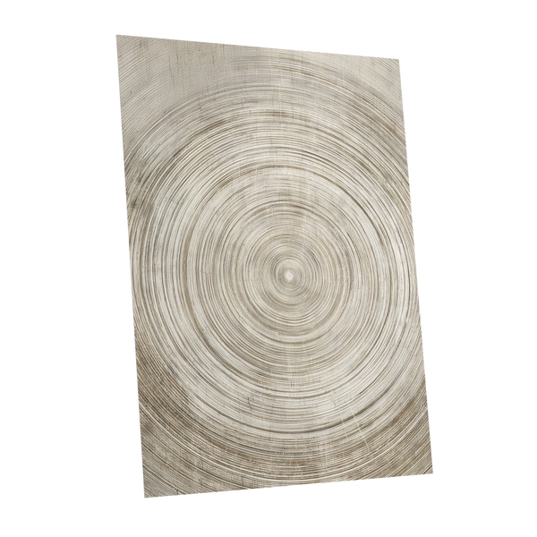 Sepia Pulse, beige, brown, white minimalist wall art shown as a unframed poster wall art print
