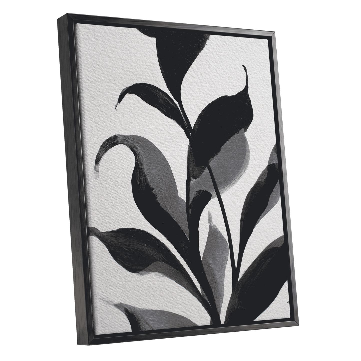 Shadowleaf Cadence – black framed canvas option