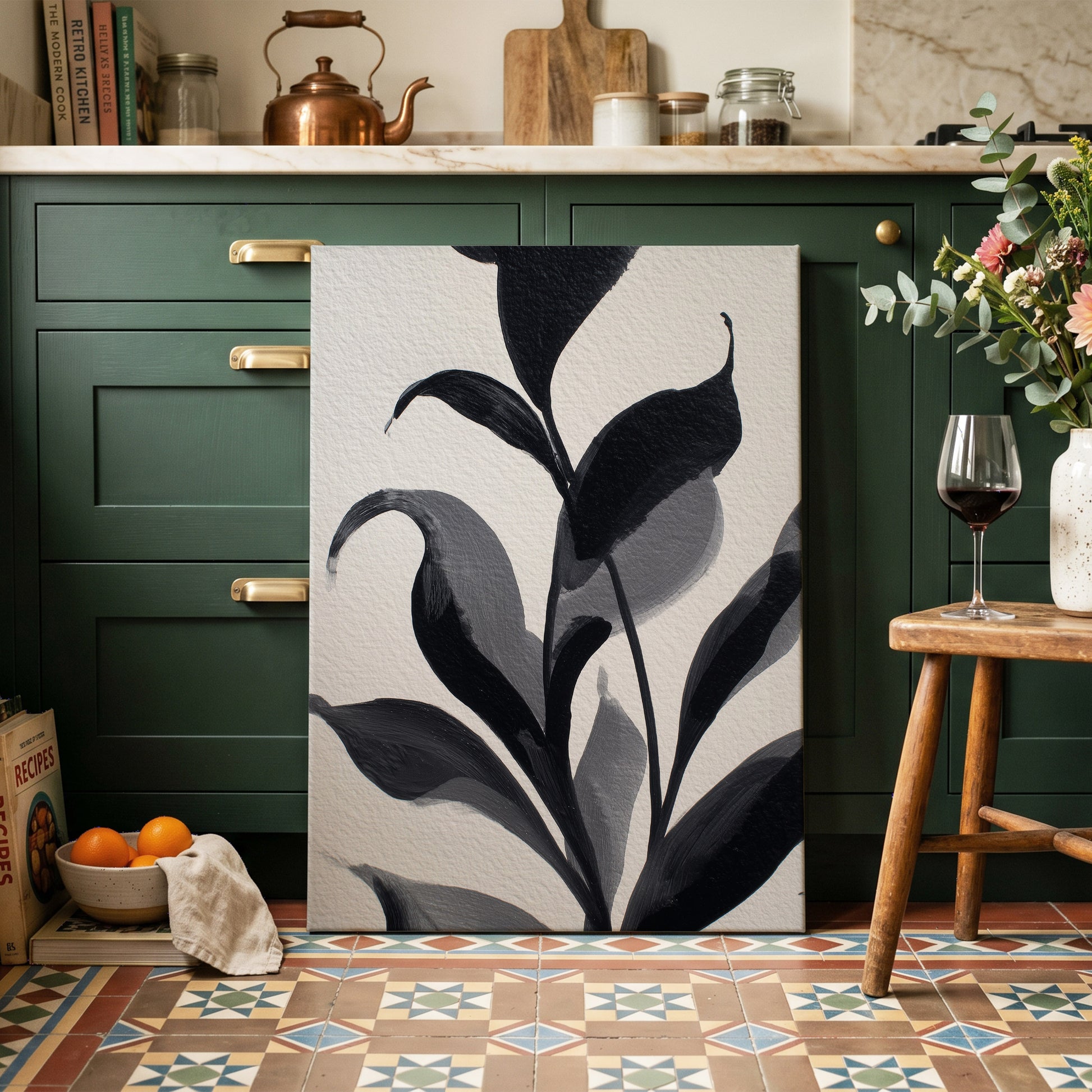 Shadowleaf Cadence – canvas wall art in a styled interior, gallery view 2