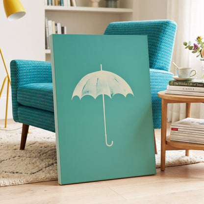 Shelter in Seafoam – canvas wall art in a styled interior, gallery view 2