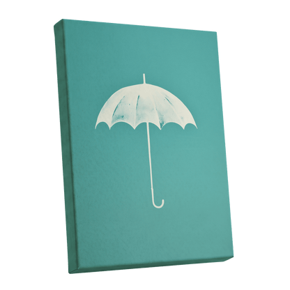 Shelter in Seafoam – stretched canvas option