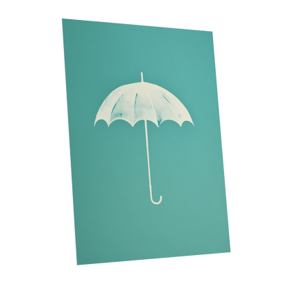 Shelter in Seafoam – unframed poster option