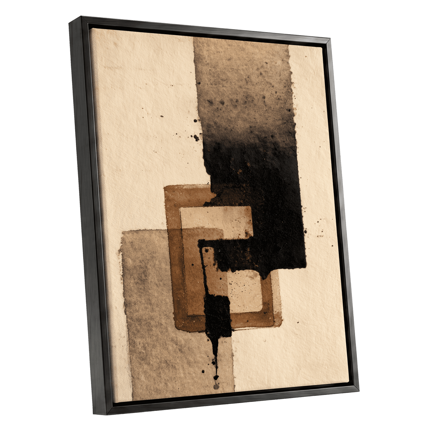 Sienna Interlock – black framed canvas option