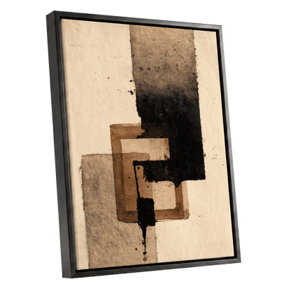 Sienna Interlock – black framed canvas option