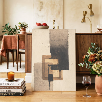 Sienna Interlock – canvas wall art in a styled interior, gallery view 2