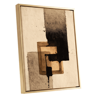 Sienna Interlock – gold framed canvas option